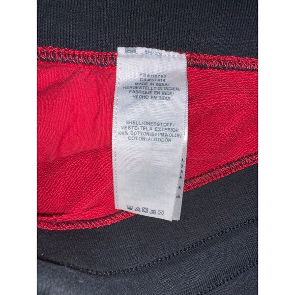 Vintage True Religion Sweat Jogger Shorts Men 3XL Red Black Casual 12.5” Inseam - Picture 6 of 9